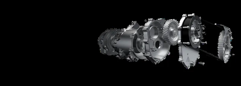 Cutaway view of the EVE E05's 800W electric hub motor